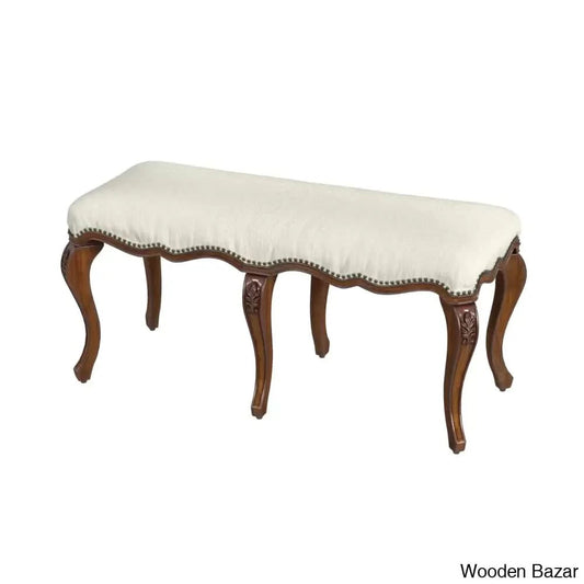 Stacder Latest Upholstered Backless Bench By Wooden Bazar Antique Cherry