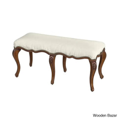 Stacder Latest Upholstered Backless Bench By Wooden Bazar Antique Cherry