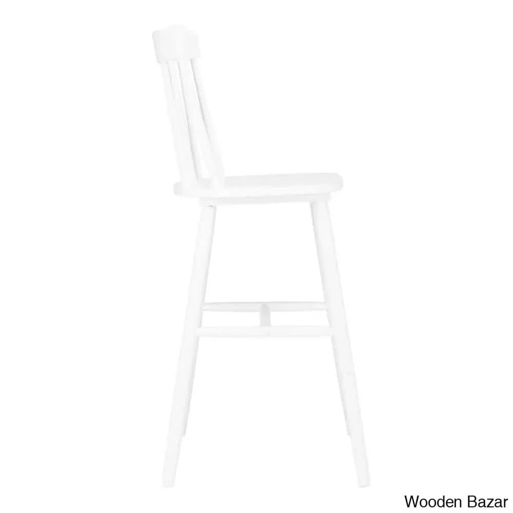 Staceey Swivel Solid Wood Counter And Bar Stool (Set Of 2)