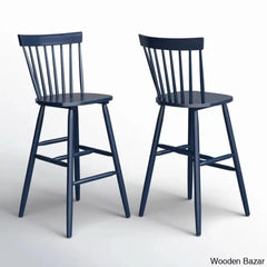 Staceey Swivel Solid Wood Counter And Bar Stool (Set Of 2)