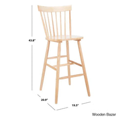 Staceey Swivel Solid Wood Counter And Bar Stool (Set Of 2)