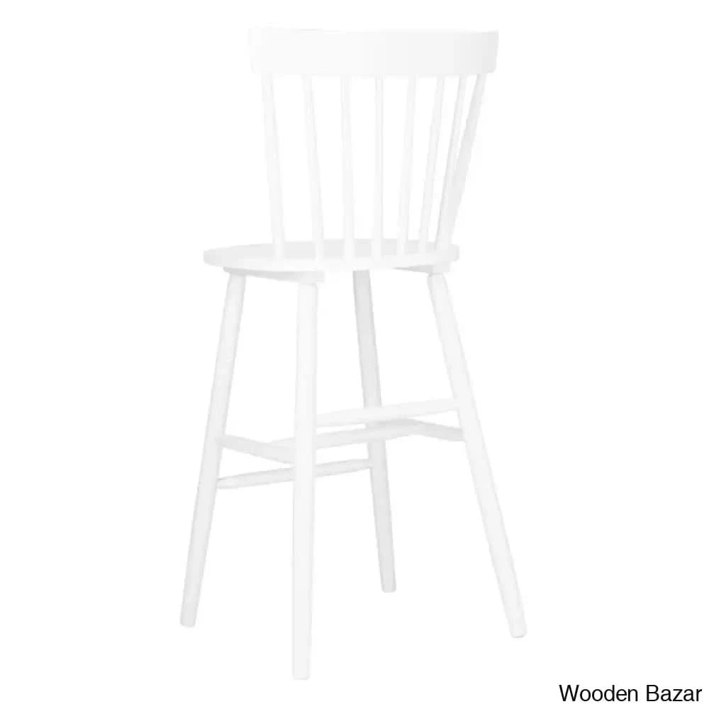 Staceey Swivel Solid Wood Counter And Bar Stool (Set Of 2)