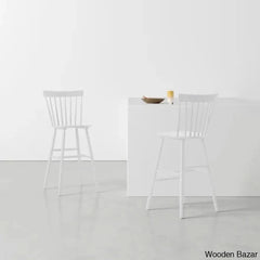 Staceey Swivel Solid Wood Counter And Bar Stool (Set Of 2)