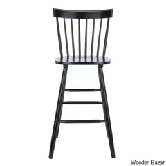 Staceey Swivel Solid Wood Counter And Bar Stool (Set Of 2)