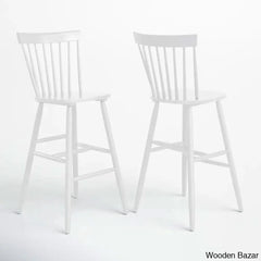 Staceey Swivel Solid Wood Counter And Bar Stool (Set Of 2)