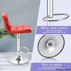 Stallcupo Modern Swivel Counter Stools In Stylish Upholstered Seating With Sleek Metal Frame