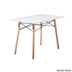 Stanton Modern 4 Seater Dining Table Set - Wooden Bazar