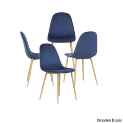 Stanton Modern 4 Seater Dining Table Set - Wooden Bazar