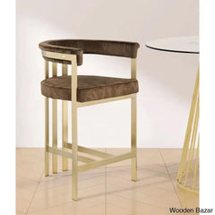 Stasiaz Upholstered Swivel 26.4’’ Counter And Bar Stool With Metal Frame (Set Of 2)