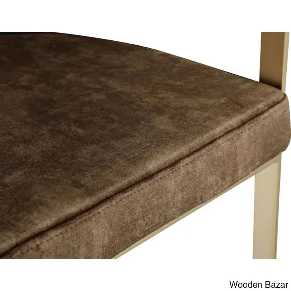 Stasiaz Upholstered Swivel 26.4’’ Counter And Bar Stool With Metal Frame (Set Of 2)