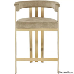 Stasiaz Upholstered Swivel 26.4’’ Counter And Bar Stool With Metal Frame (Set Of 2)