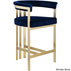 Stasiaz Upholstered Swivel 26.4’’ Counter And Bar Stool With Metal Frame (Set Of 2)