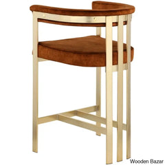 Stasiaz Upholstered Swivel 26.4’’ Counter And Bar Stool With Metal Frame (Set Of 2)