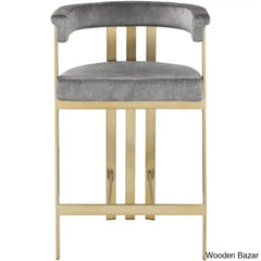 Stasiaz Upholstered Swivel 26.4’’ Counter And Bar Stool With Metal Frame (Set Of 2)