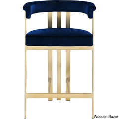 Stasiaz Upholstered Swivel 26.4’’ Counter And Bar Stool With Metal Frame (Set Of 2)