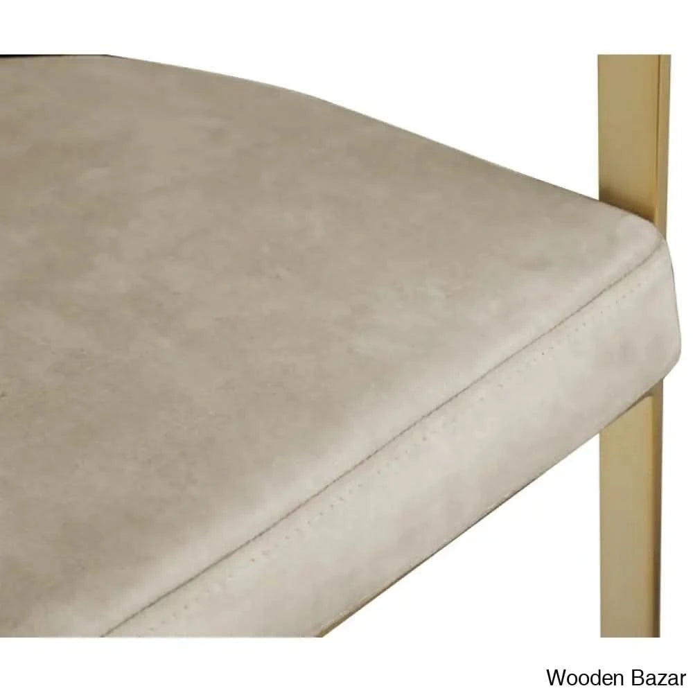 Stasiaz Upholstered Swivel 26.4’’ Counter And Bar Stool With Metal Frame (Set Of 2)