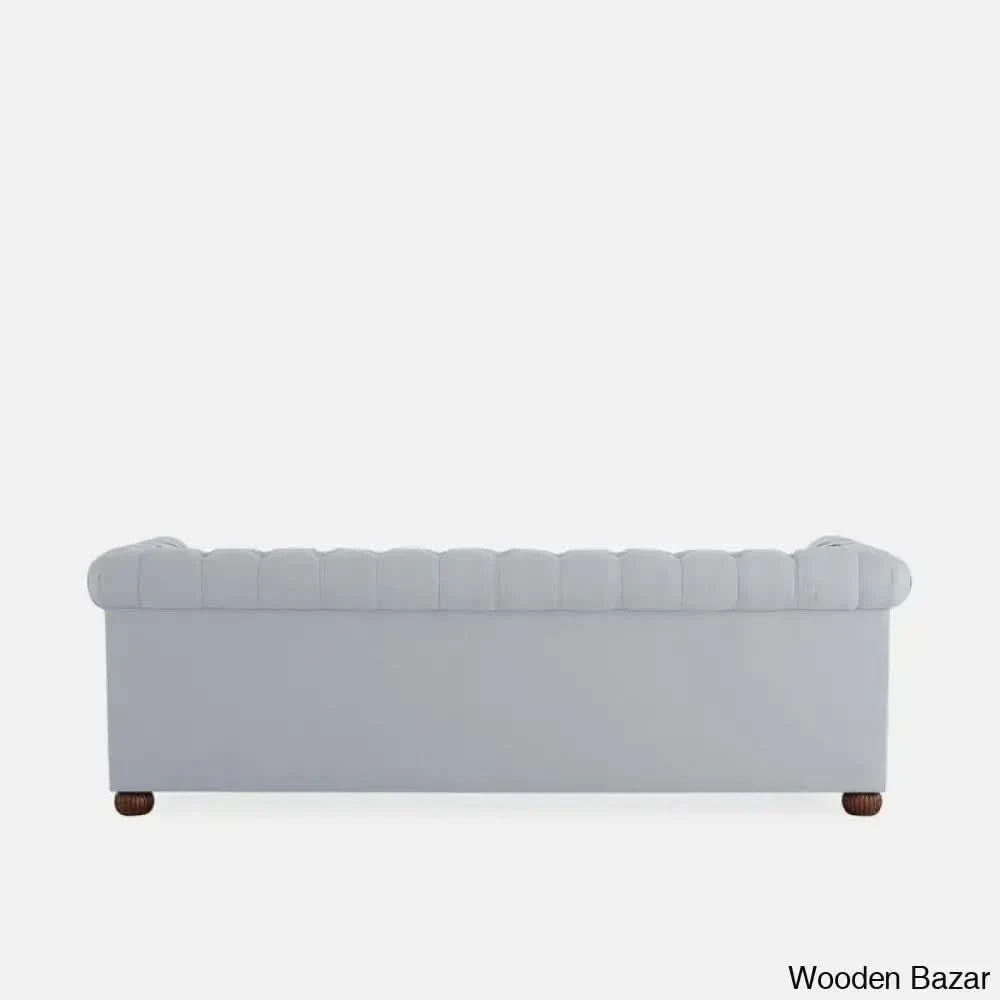 Sutta Premium Chesterfield 3 Seater Sofa - Wooden Bazar