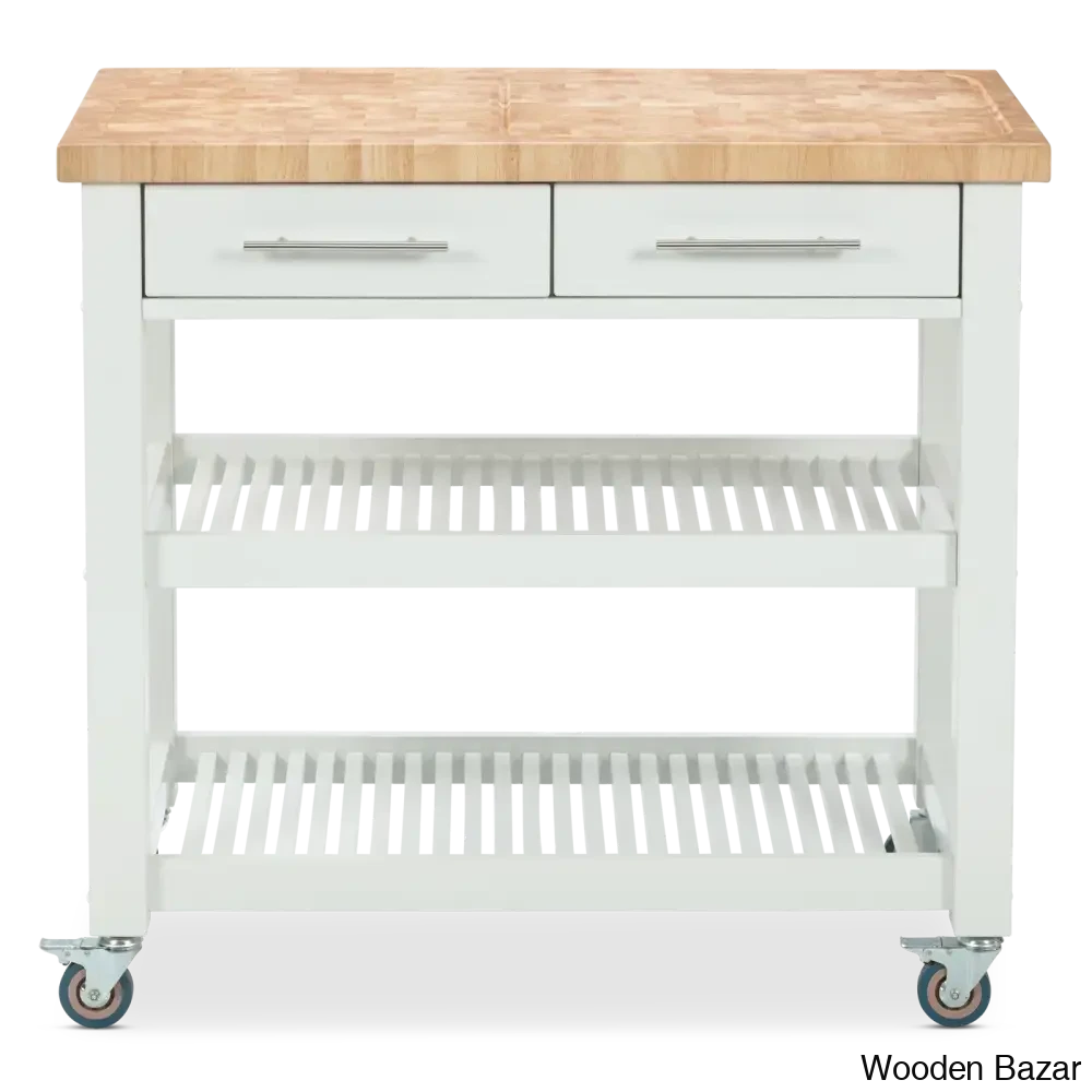 Sydney 38.30āā Wide Rolling Kitchen Cart Trolley Cart Cabinet Kitchen Island With Storage