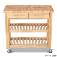 Sydney 38.30āā Wide Rolling Kitchen Cart Trolley Cart Cabinet Kitchen Island With Storage
