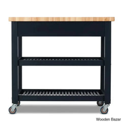 Sydney 38.30āā Wide Rolling Kitchen Cart Trolley Cart Cabinet Kitchen Island With Storage