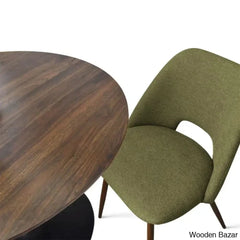 Syster Latest 4 Seater New Pedestal Dining Set - Wooden Bazar