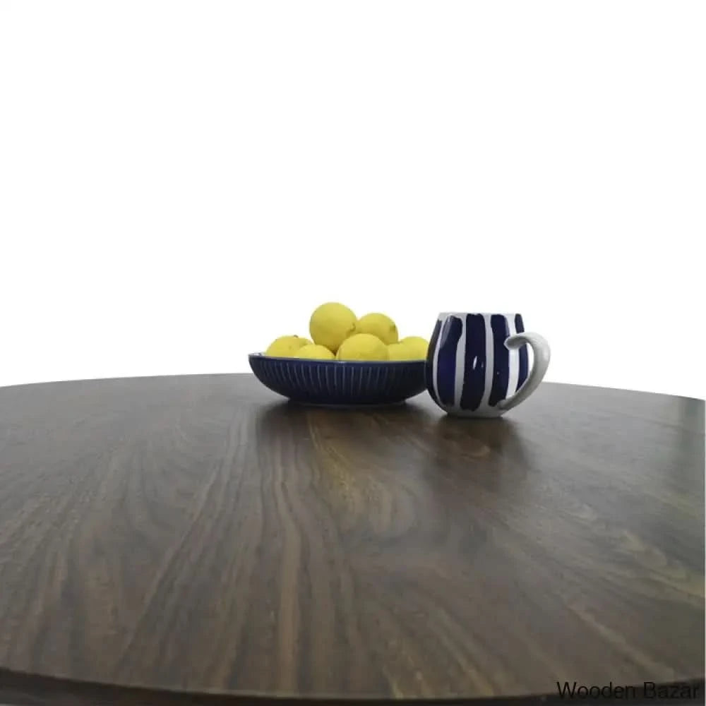 Syster Latest 4 Seater New Pedestal Dining Set - Wooden Bazar