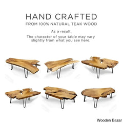 Thaxtonen Solid Wood Top Coffee And Center Table