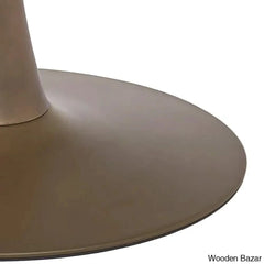 Thornton Modern 4 Seater Faux Marble Top Pedestal Dining Set