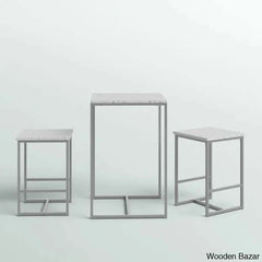 Tilden 3 Piece Stylish Club/Pub Set - Wooden Bazar