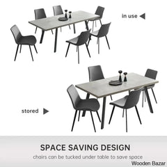 Toxen Latest 6 Seater Extendable Dining Set