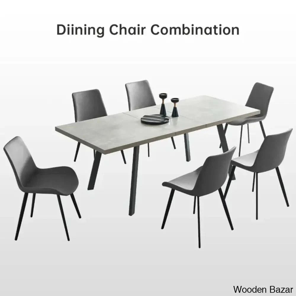 Toxen Latest 6 Seater Extendable Dining Set