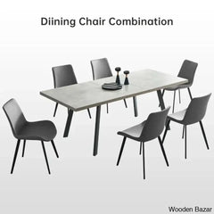 Toxen Latest 6 Seater Extendable Dining Set