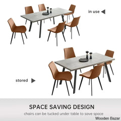 Toxen Latest 6 Seater Extendable Dining Set