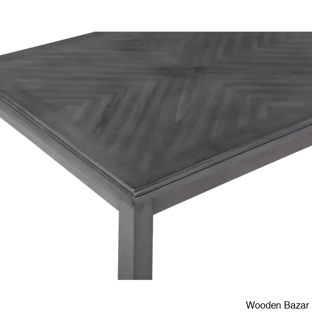 Twain Modern 4 Seater Solid Wood Top Dining Table Set