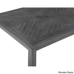 Twain Modern 4 Seater Solid Wood Top Dining Table Set