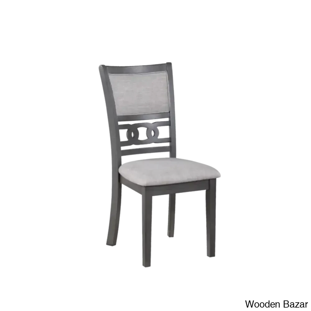 Twain Modern 4 Seater Solid Wood Top Dining Table Set