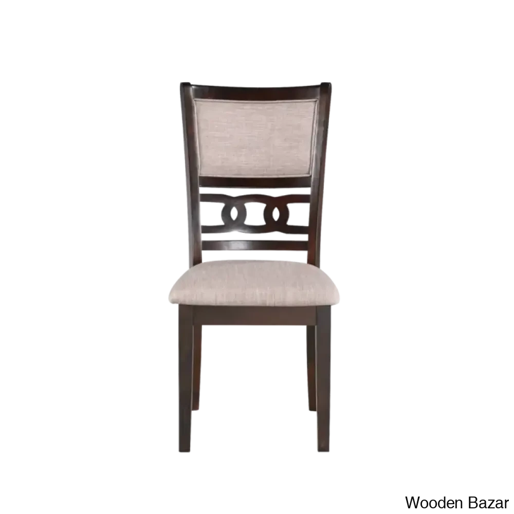 Twain Modern 4 Seater Solid Wood Top Dining Table Set