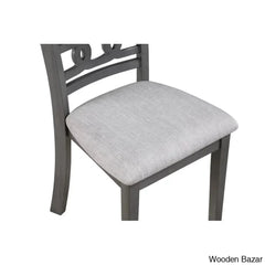 Twain Modern 4 Seater Solid Wood Top Dining Table Set