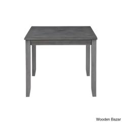 Twain Modern 4 Seater Solid Wood Top Dining Table Set