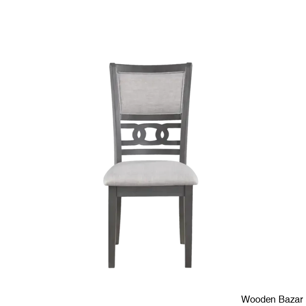 Twain Modern 4 Seater Solid Wood Top Dining Table Set