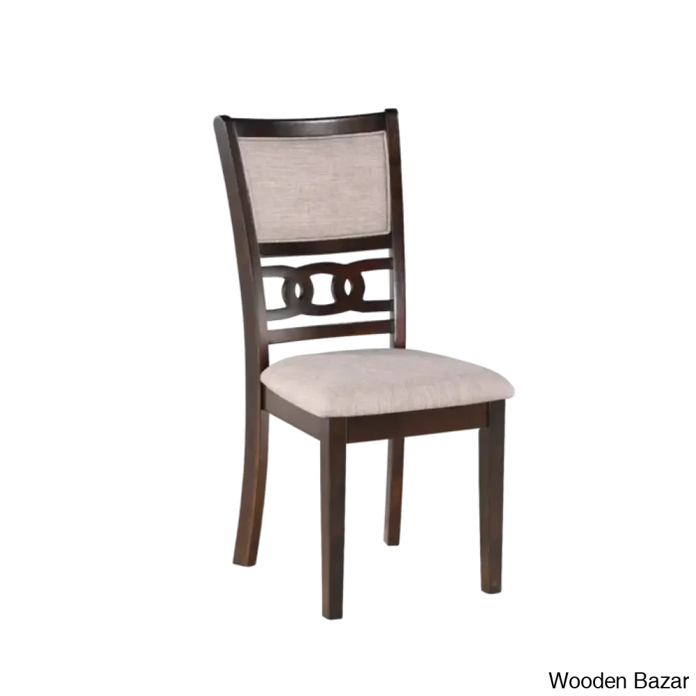 Twain Modern 4 Seater Solid Wood Top Dining Table Set