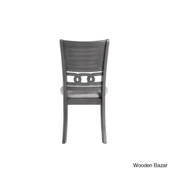 Twain Modern 4 Seater Solid Wood Top Dining Table Set