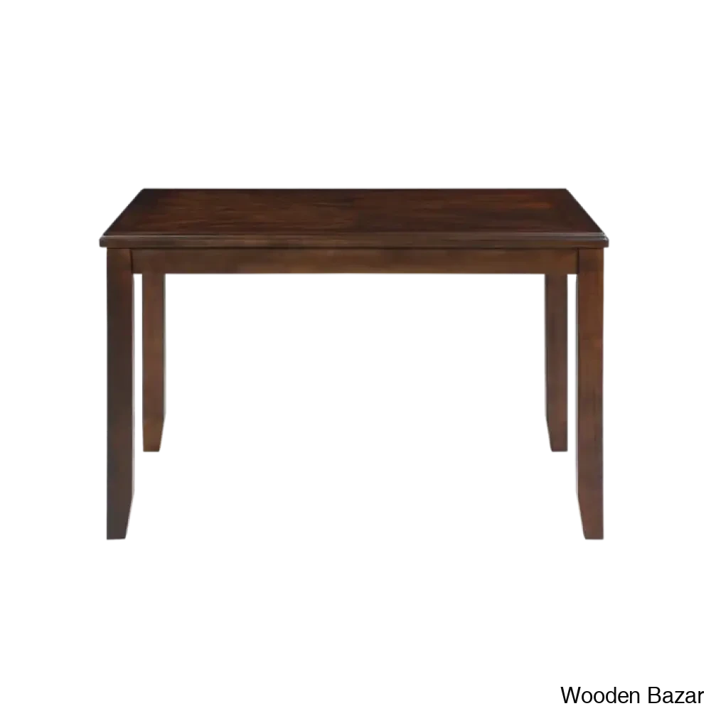 Twain Modern 4 Seater Solid Wood Top Dining Table Set