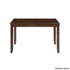 Twain Modern 4 Seater Solid Wood Top Dining Table Set