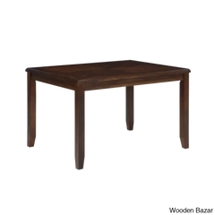 Twain Modern 4 Seater Solid Wood Top Dining Table Set
