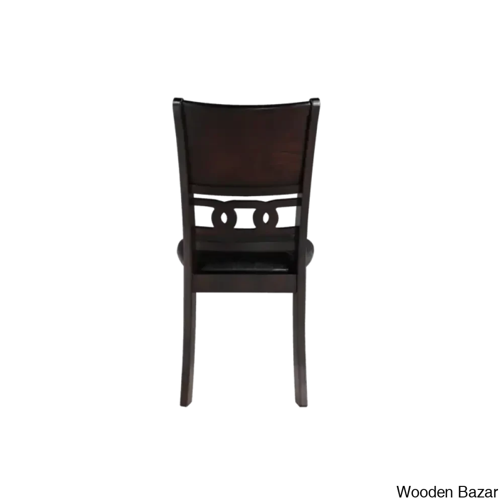 Twain Modern 4 Seater Solid Wood Top Dining Table Set