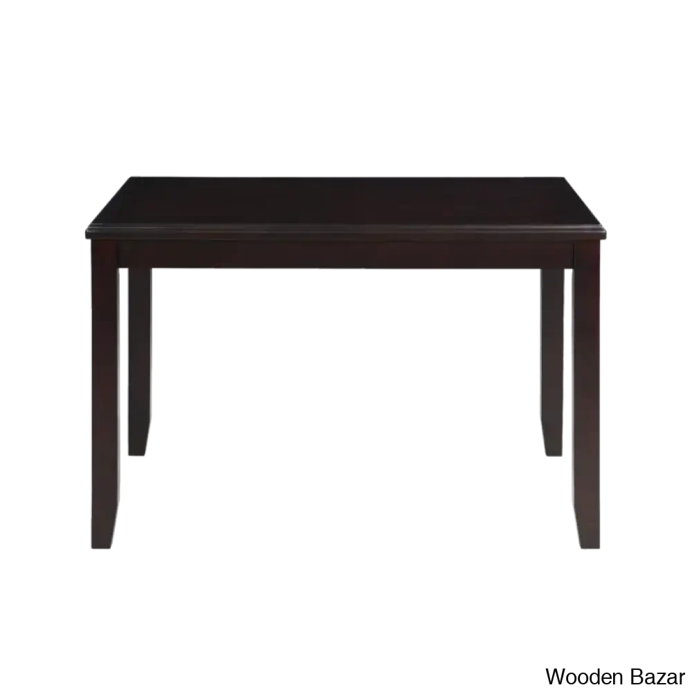 Twain Modern 4 Seater Solid Wood Top Dining Table Set