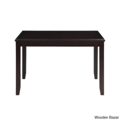 Twain Modern 4 Seater Solid Wood Top Dining Table Set