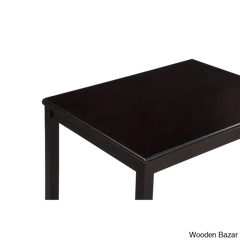 Twain Modern 4 Seater Solid Wood Top Dining Table Set