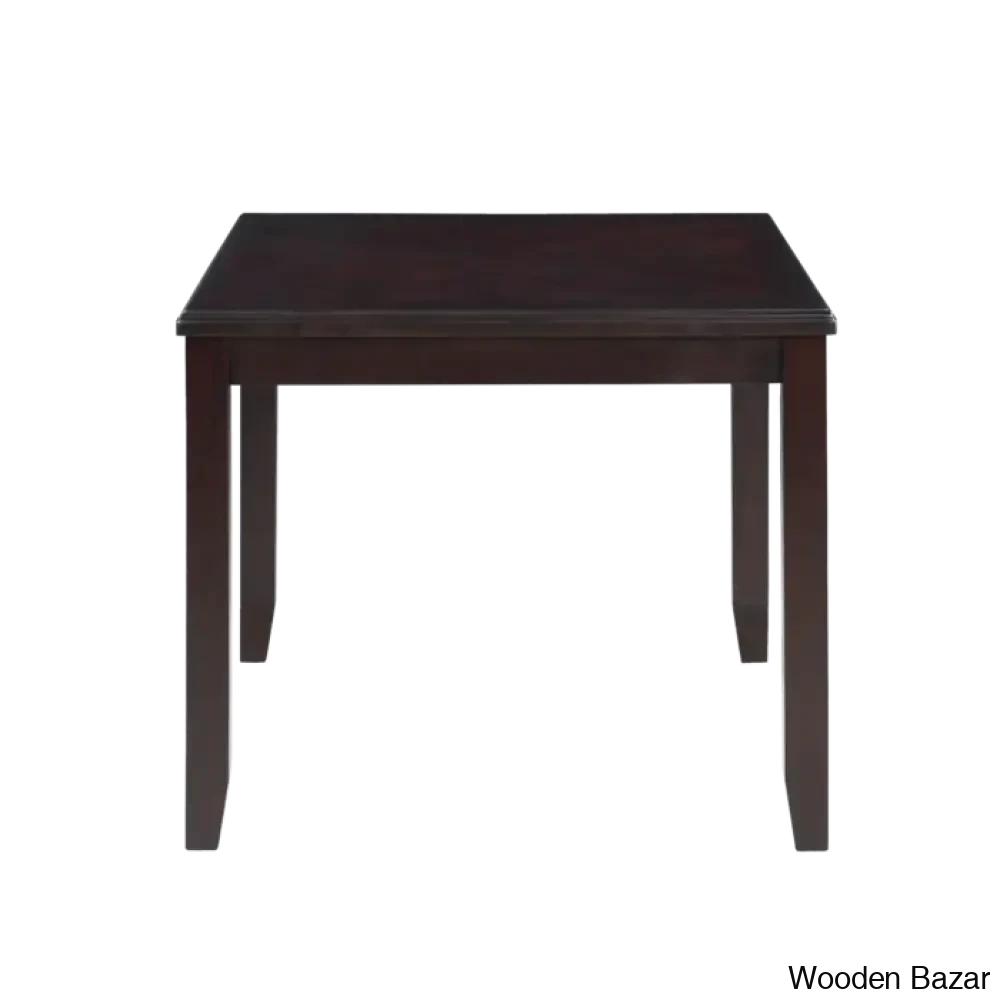 Twain Modern 4 Seater Solid Wood Top Dining Table Set